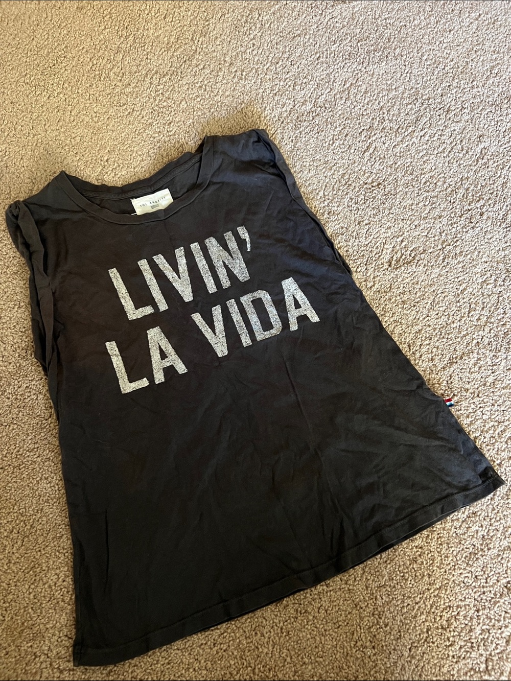 Sol Angeles Black Kids Tee with 'Livin' La Vida' Graphic